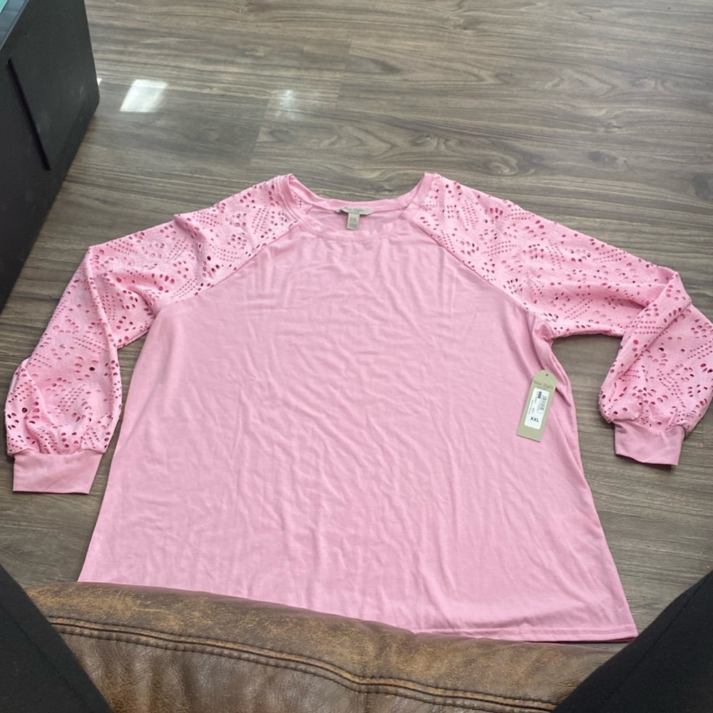 Nine.Eight Women Casual Long Sleeve Round Neck Pullover Size XXL